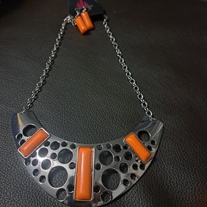Statement necklace and earrings